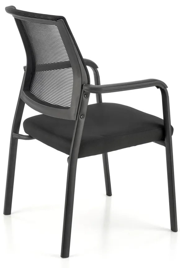 Scaun tapitat Bergen negru