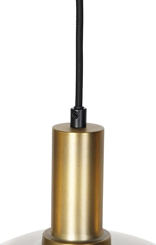 Lampă suspendată inteligentă neagră cu sticlă fumurie cu 4 lumini inclusiv Wifi A60 - Zuzanna