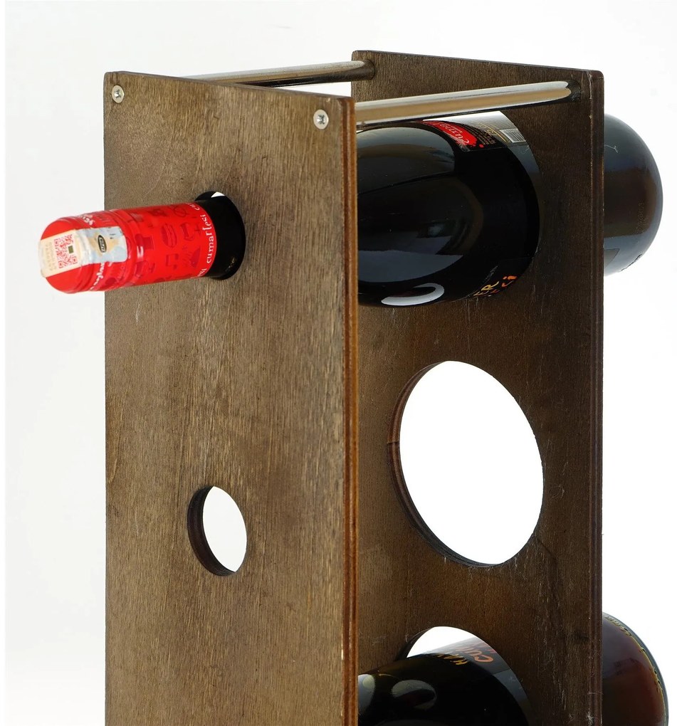Suport decorativ pentru vin Vanute 7 (Nuc) . 1093690