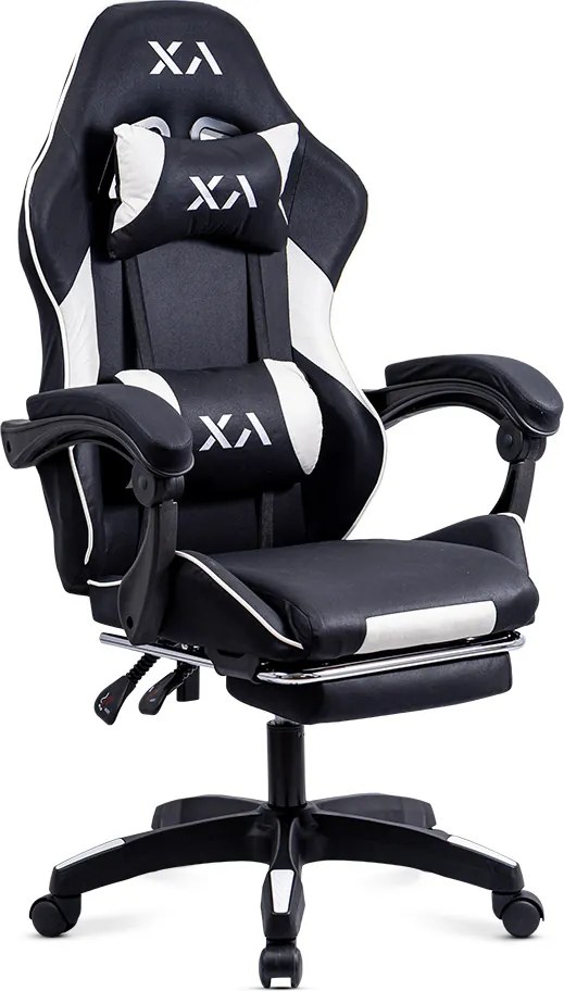 Scaun de gaming din stofa cu spatar rabatabil OFF 295 negru