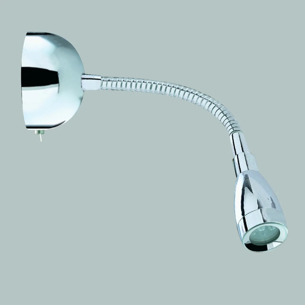 Aplica cu reader LED design minimalist Wall crom 9917CC SRT