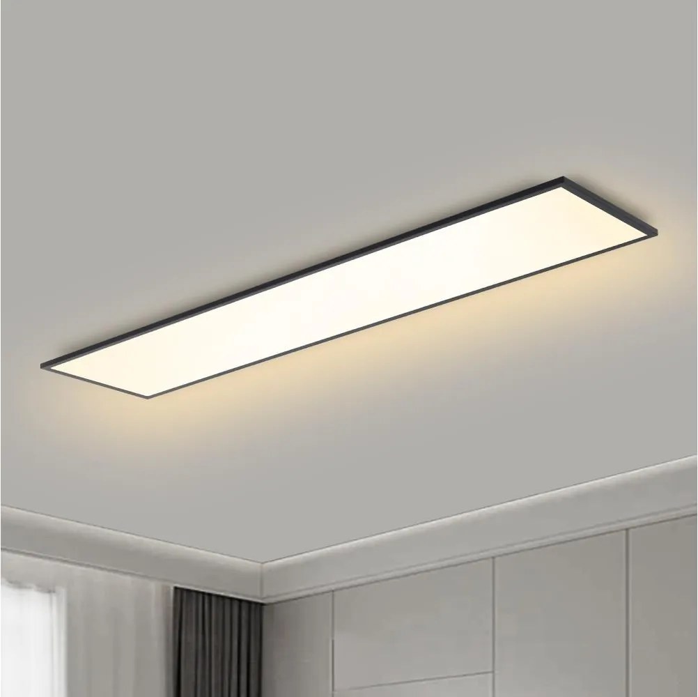 Brilagi - Corp de iluminat LED reglabil SLIMFRAME LED/58W/230V 120x30 cm negru + telecomandă