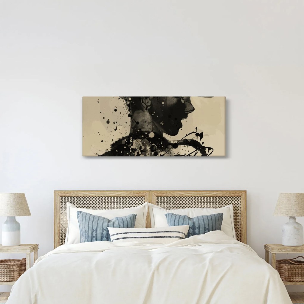 Tablou - Femeie de jazz (120x50 cm)