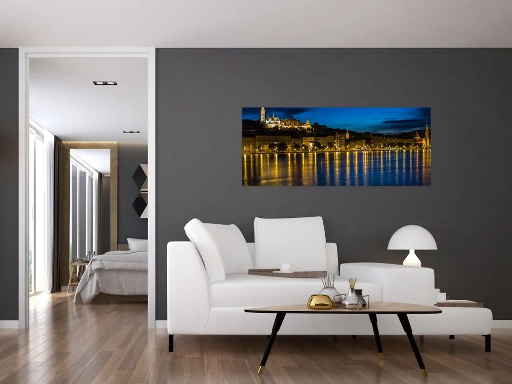 Tablou orașului nocturn (120x50 cm)
