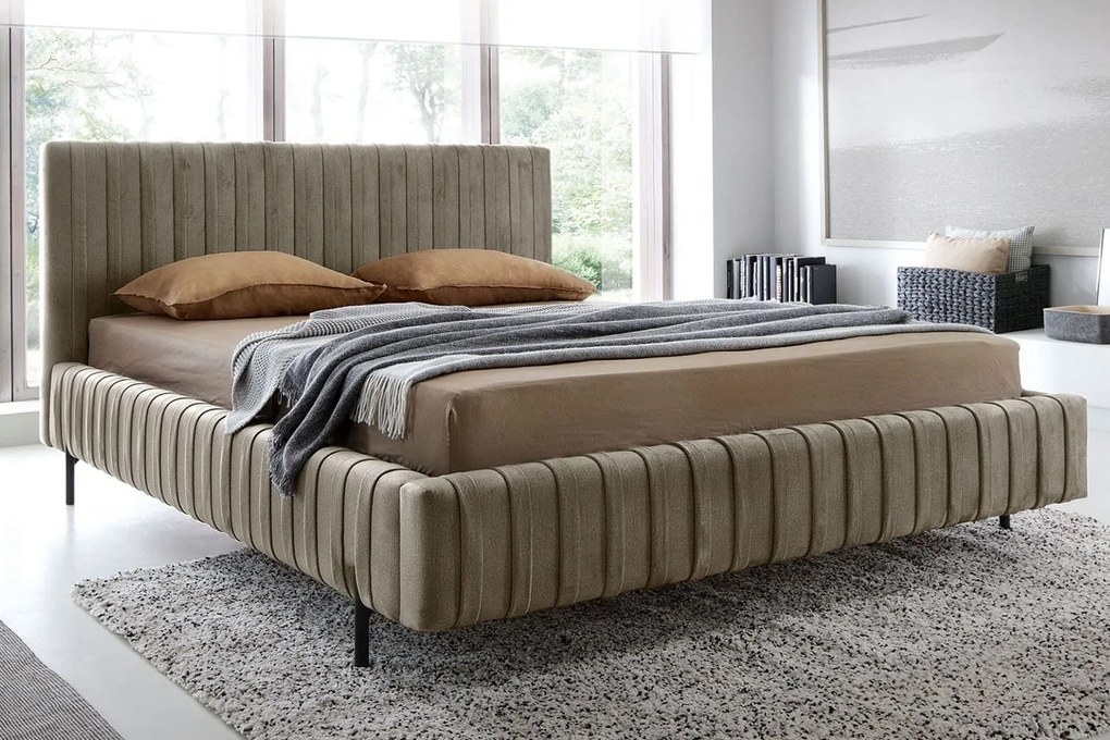 Pat lemn masiv Tapițat Plix cu Ladă Depozitare Personalizabil 140/160/180 x 200 cm - Velvetmat 100, 180 x 200 cm