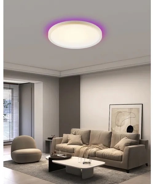 Plafonieră LED RGB dimabilă Immax NEO 07169-W60 TUDO 65W/230V Wi-Fi Tuya + telecomandă