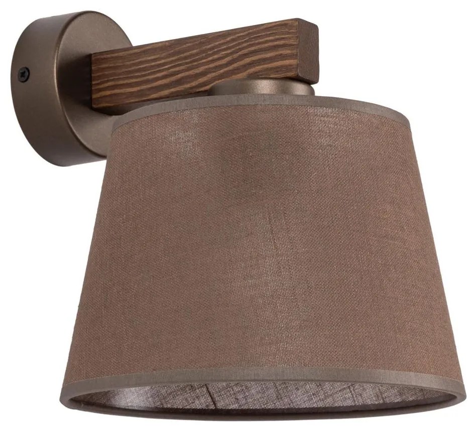 Brilagi - Aplica de perete LATTE 1xE27/15W/230V pin/maro