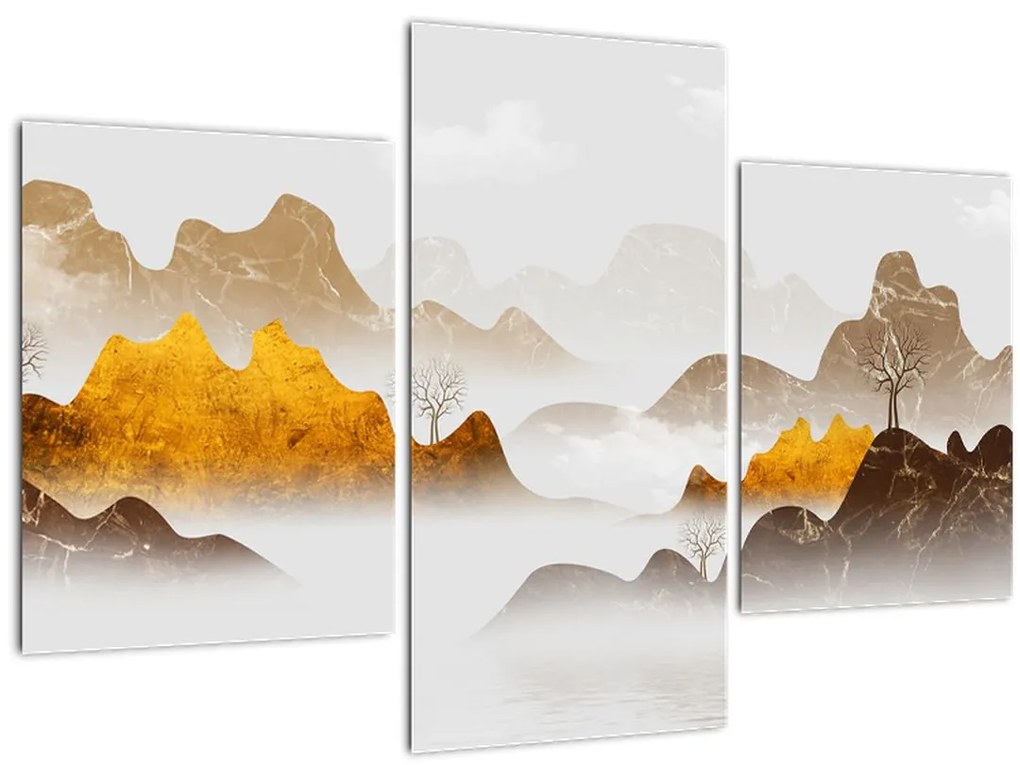 Tablou - Munții în ceață (90x60 cm)