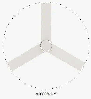 Ventilator LED dimabil FARO 34295-1TW RUDDER S LED/18W/230V 2700/4000/6500K + telecomandă