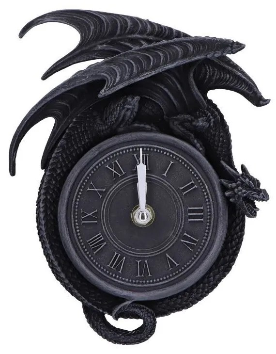 Ceas de perete gotic cu dragon Time to Burn 20.5 cm