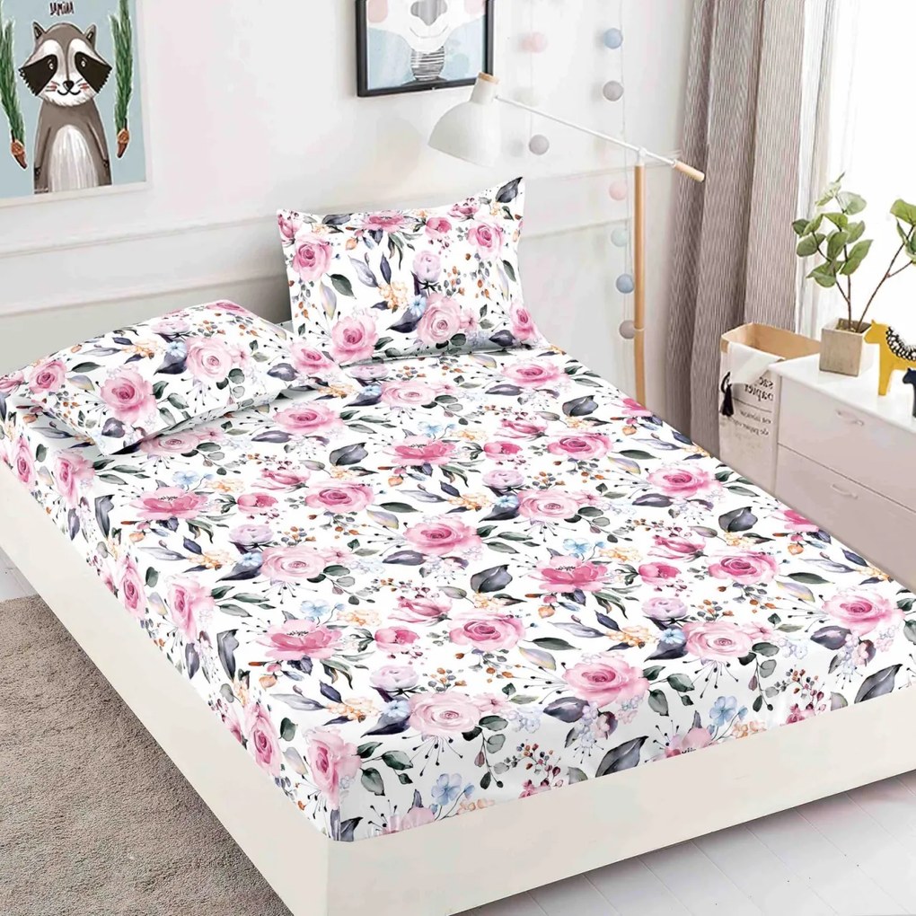 Huse de pat, 3 Piese, Finet cu elastic 180x200