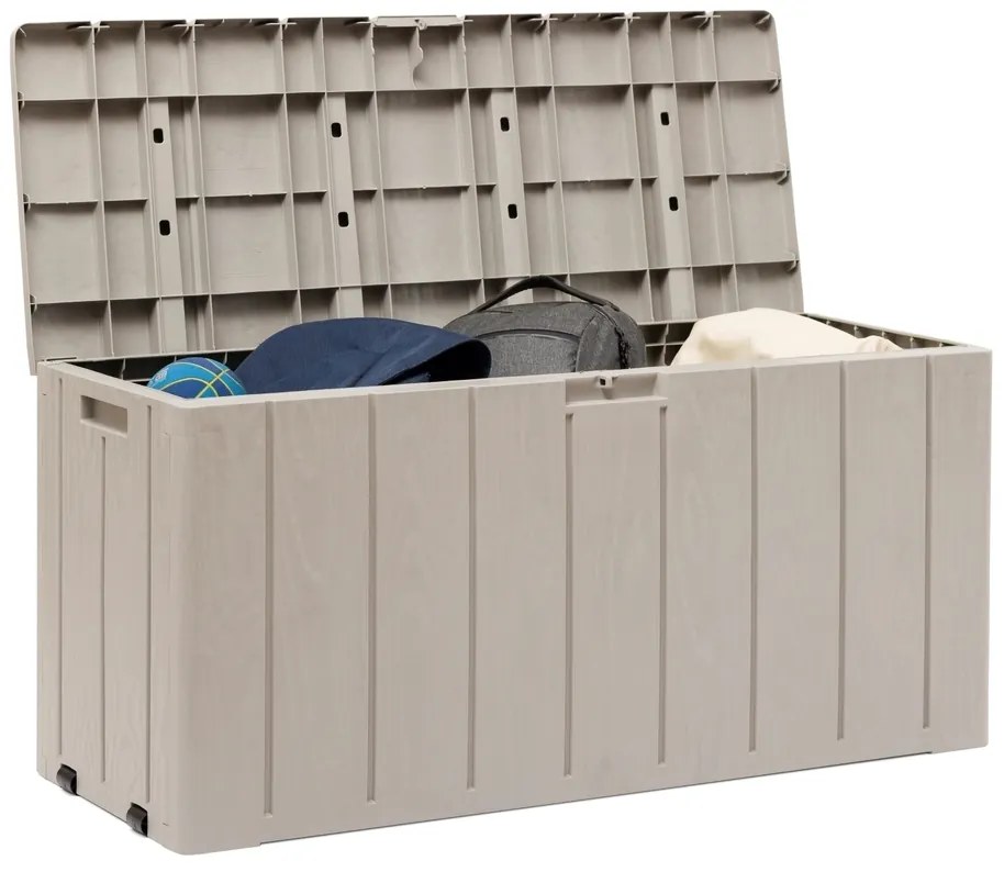Cutie depozitare plastic gradina BRAVO 270 L - gri pal