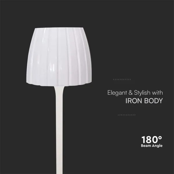 Lampă LED birou, reglabilă, reîncărcabilă, 2,7W, 3000-6000K, 1800 mAh, albă