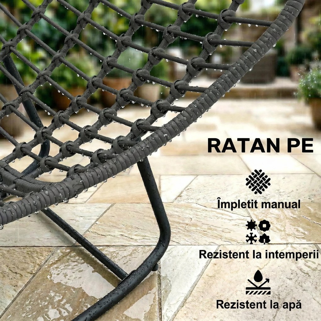 Outsunny Fotoliu ou ratan | Aosom Romania