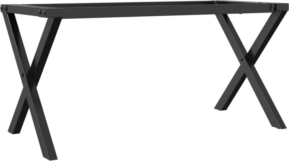 vidaXL Picioare Măsuță de cafea X-Frame 90x30x43 cm Oţel