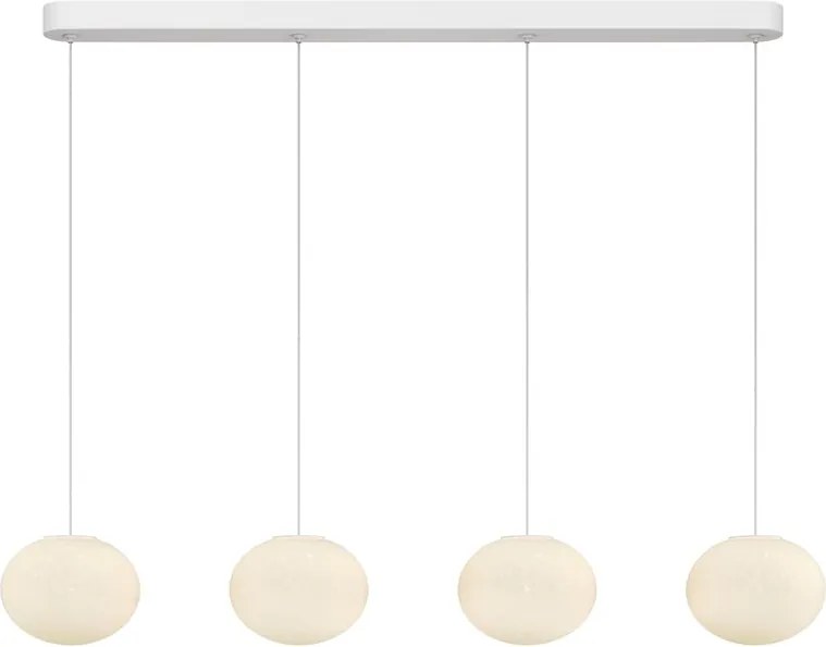 Lustra alba cu 3 pendule LED Spume