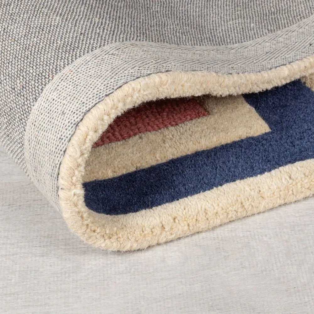 Covor țesut manual din lână 200x290 cm Retro Blocks – Flair Rugs