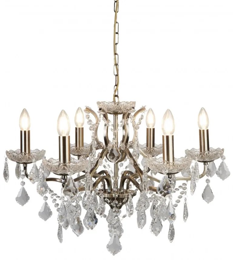 Candelabru stil clasic cu 6 brate Paris alama antic 8736-6AB SRT