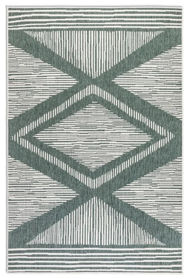 Covor de exterior verde/crem 200x290 cm Gemini – Elle Decoration