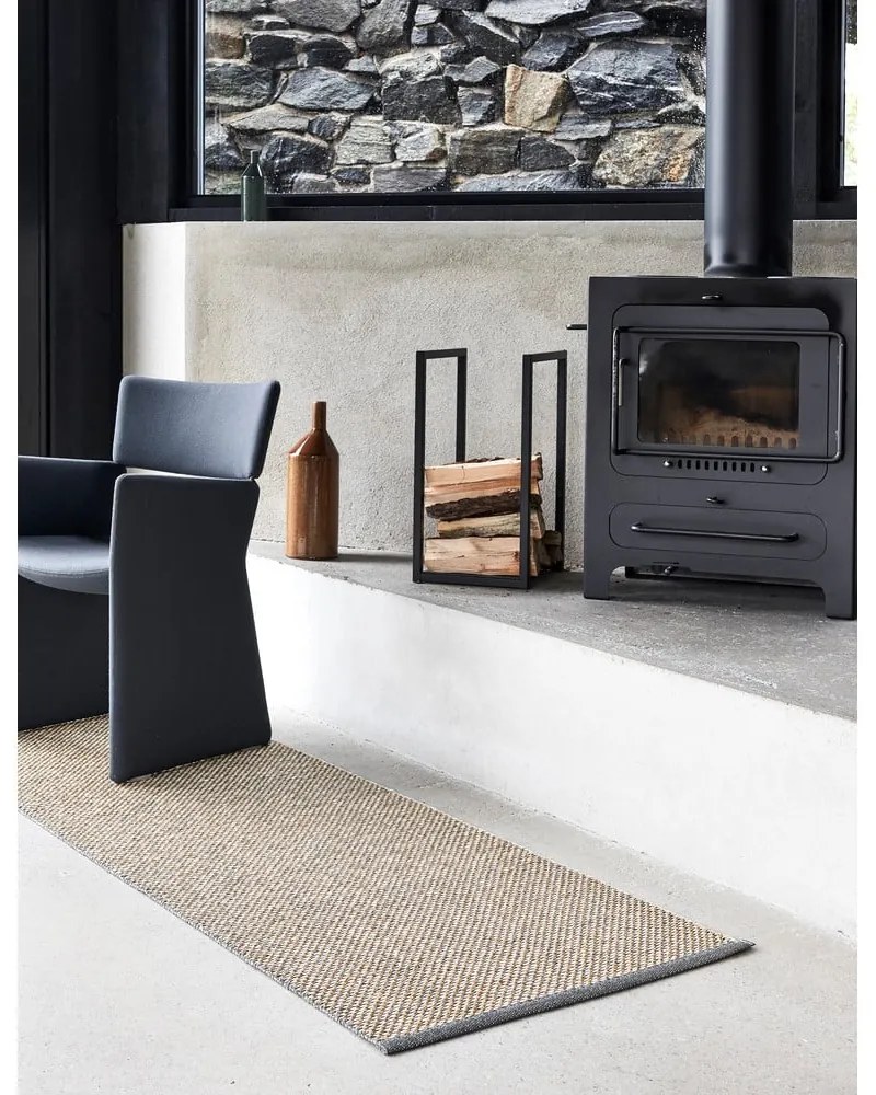 Covor tip traversă pentru interior și exterior bej 70x200 cm Effi Granit – Pappelina