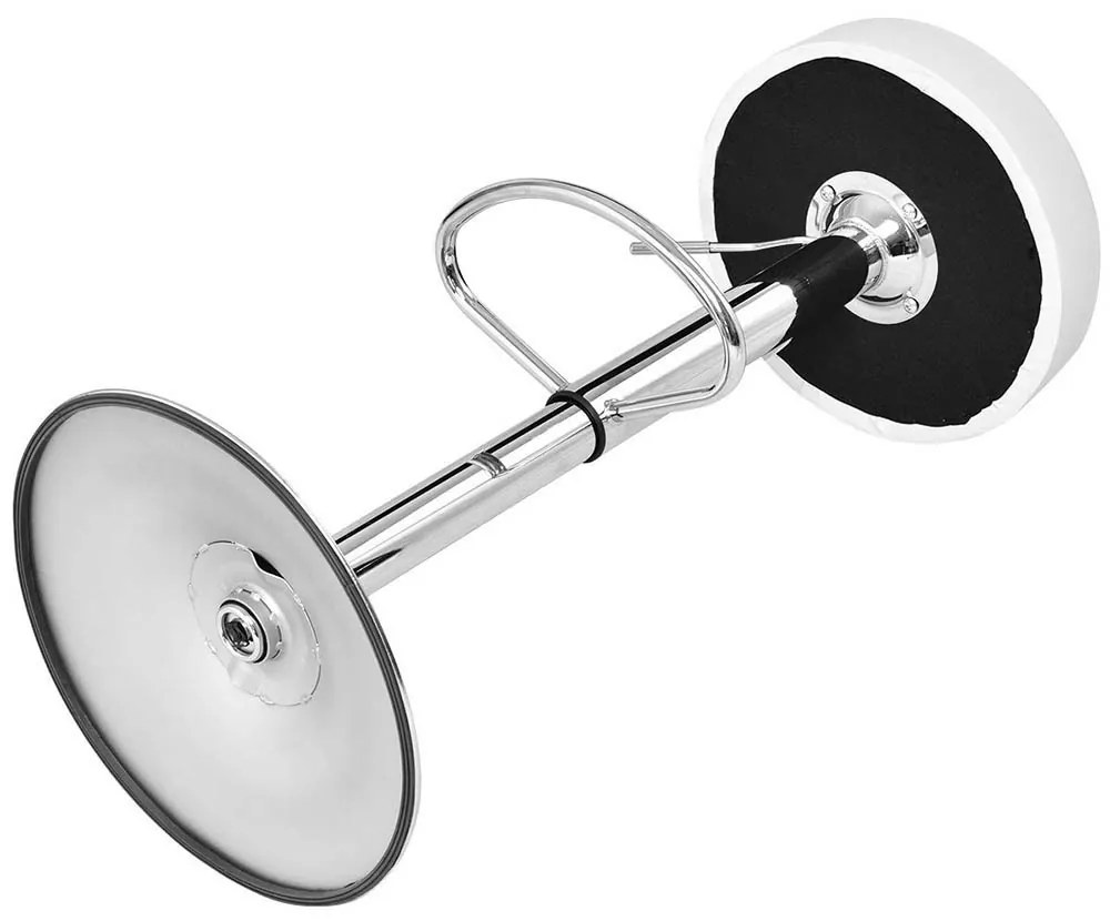 2 buc Scaune de bar stil clasic-alb