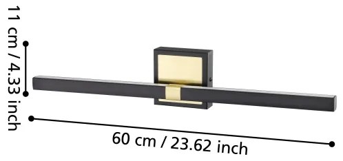 Aplică LED pentru baie Eglo 900928 PEGUERA LED/11W/230V IP44