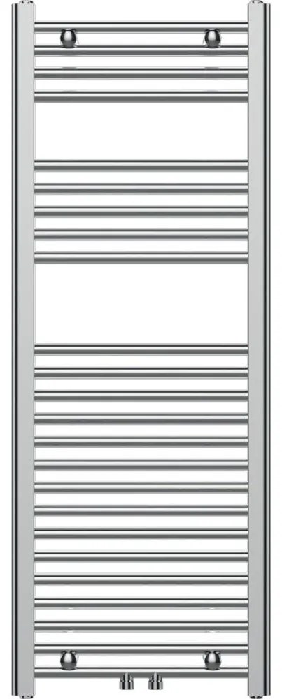 Novaservis - Radiator port-prosoape pentru baie, 318W/230V, 120x45 cm, crom lucios, model drept
