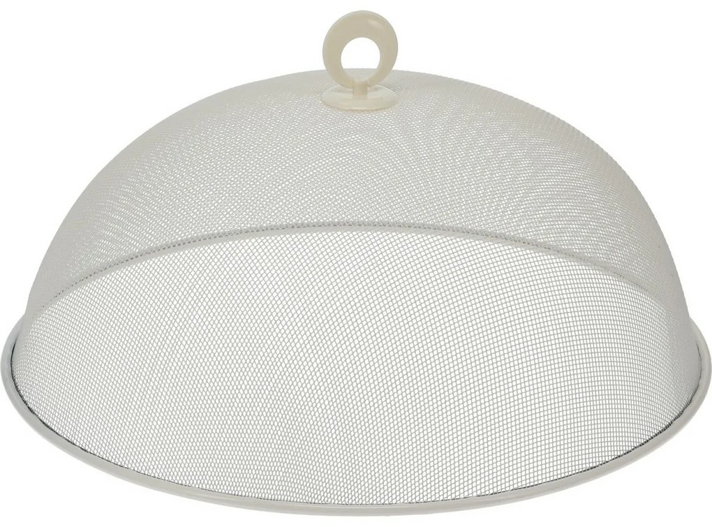 Capac metalic pentru alimente, diametru 35 x 14cm, alb