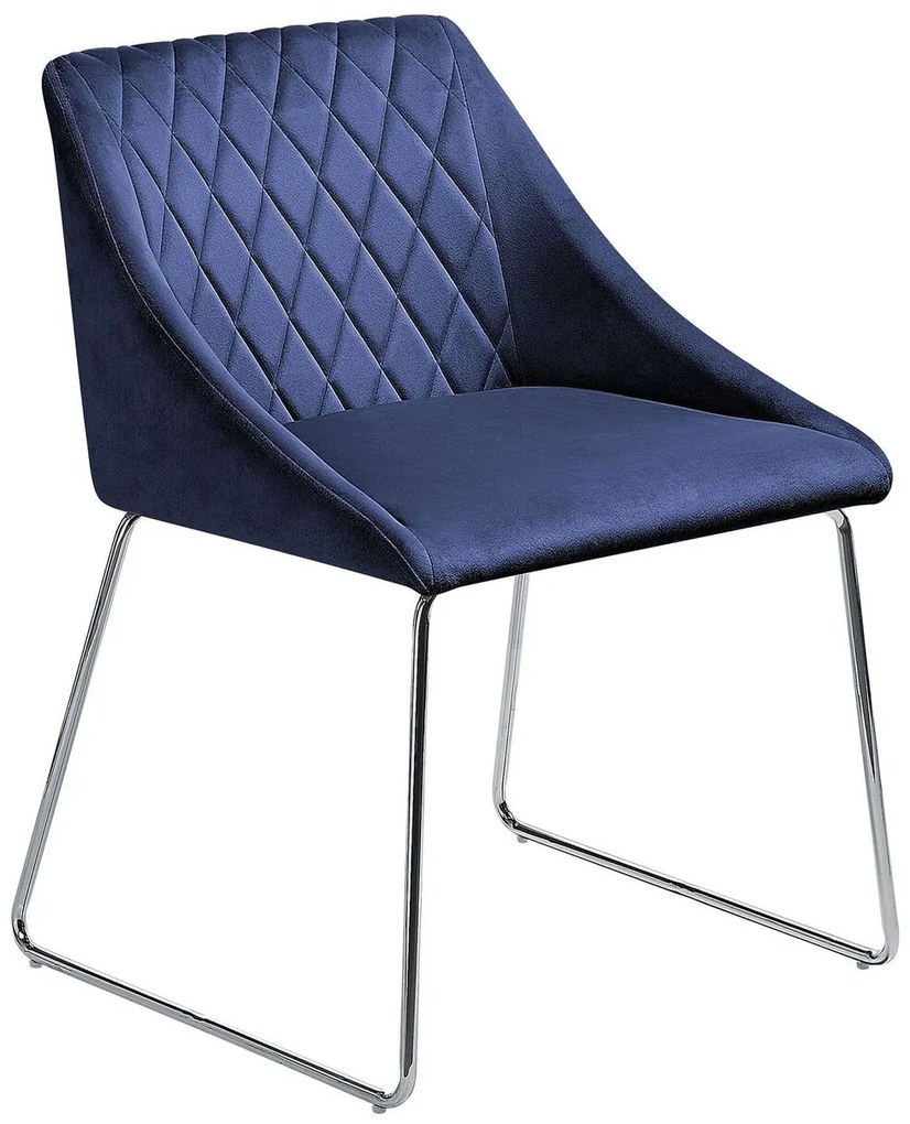 Set 2 buc. scaune pentru sufragerie Aricata (albastru marin). 1009954