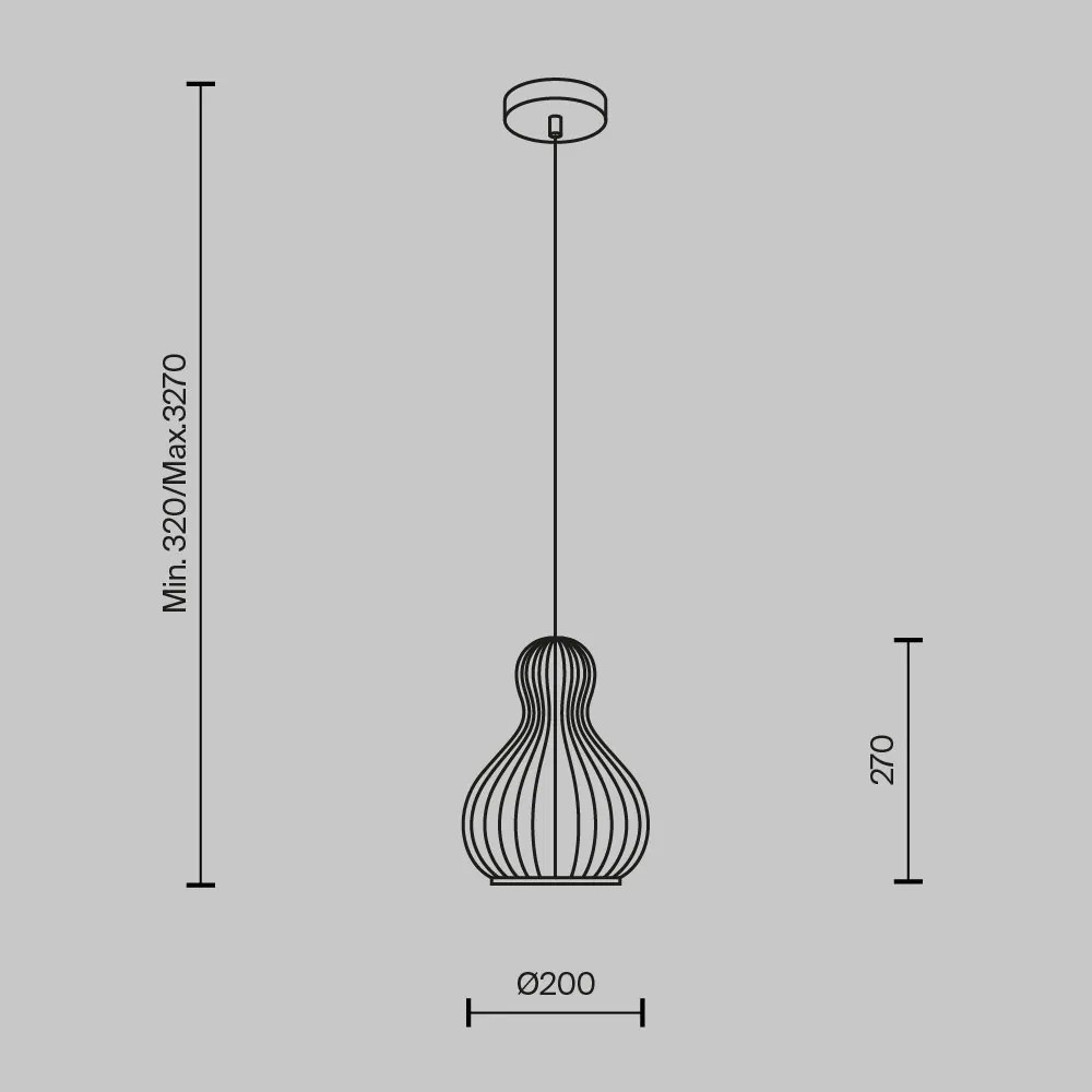 Pendul design decorativ natural Roots 20cm
