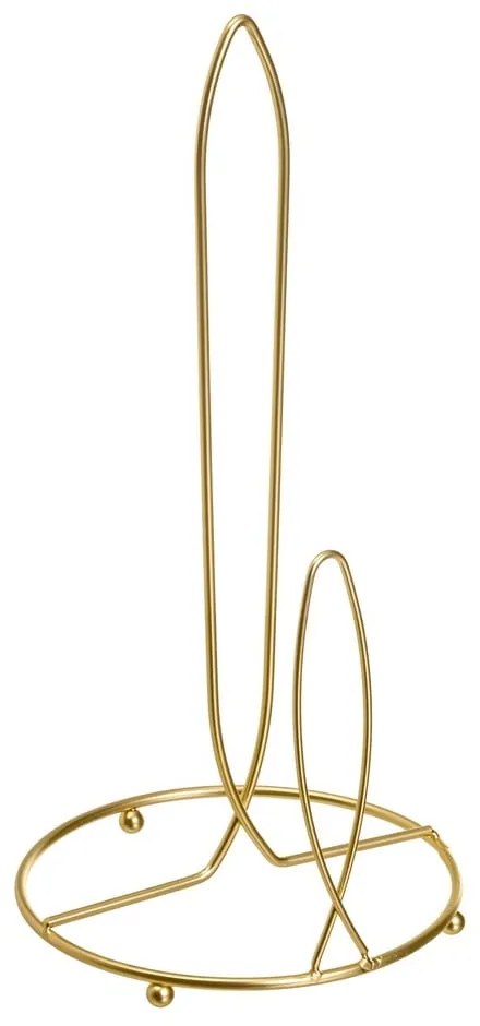 Suport vertical pentru prosoape de bucătărie din hârtie auriu din metal ø 16 cm – Casa Selección