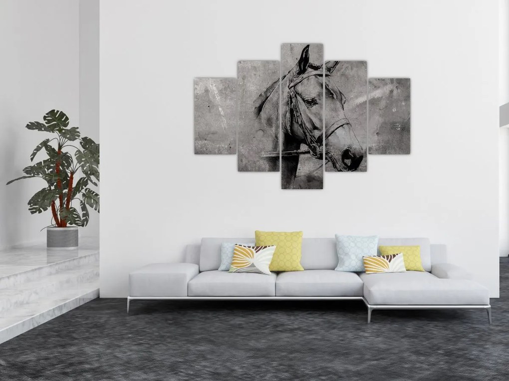 Tablou - Portret de cal (150x105 cm)