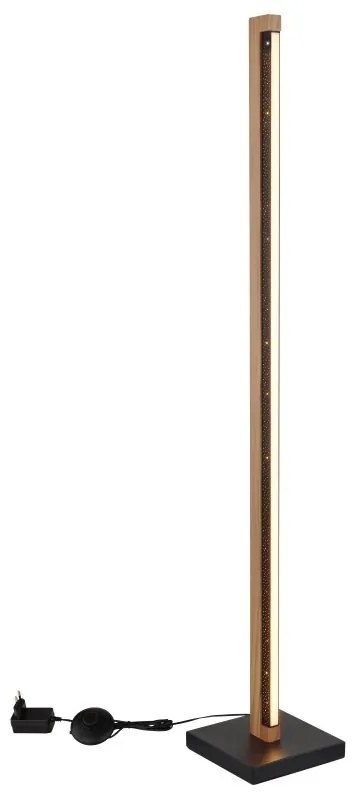 Lampadar LED design natural lemn STARLA