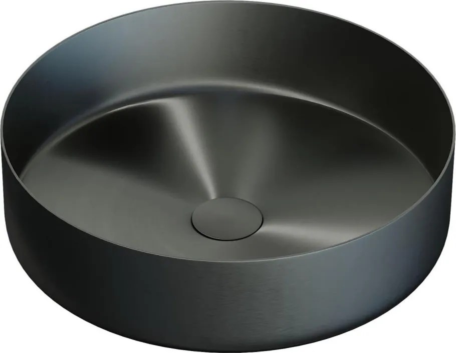 Lavoar pentru blat LJORDAL, Ø 40 cm, oțel/negru