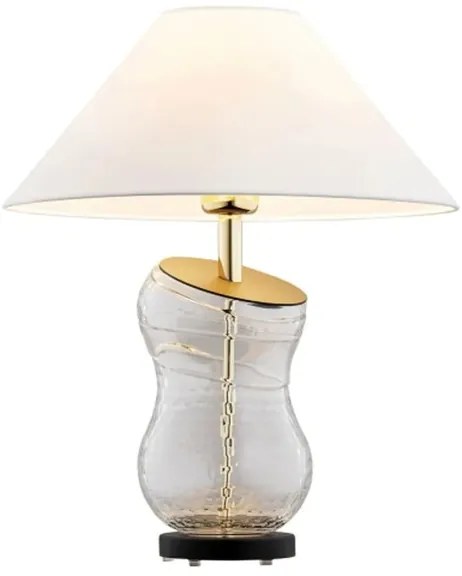 Lampă de masă VENETO 1xE27/15W/230V albă/alamă/neagră Argon 8036