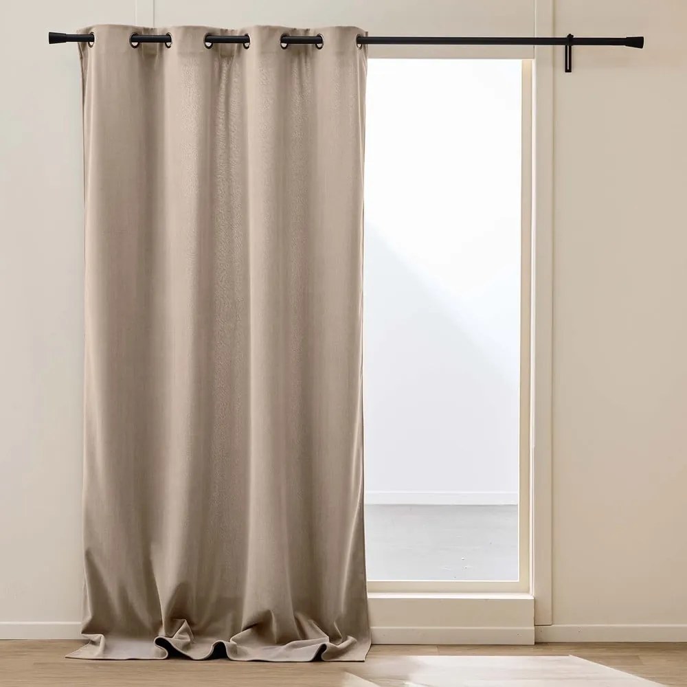 Draperie maro termoizolantă din catifea reiată 140x260 cm Madison – douceur d'intérieur