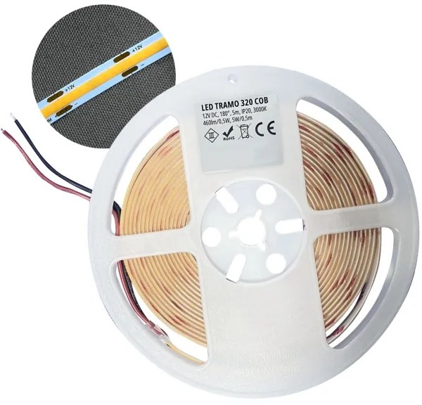 Bandă LED/50W/12V 5 m 6500K IP65