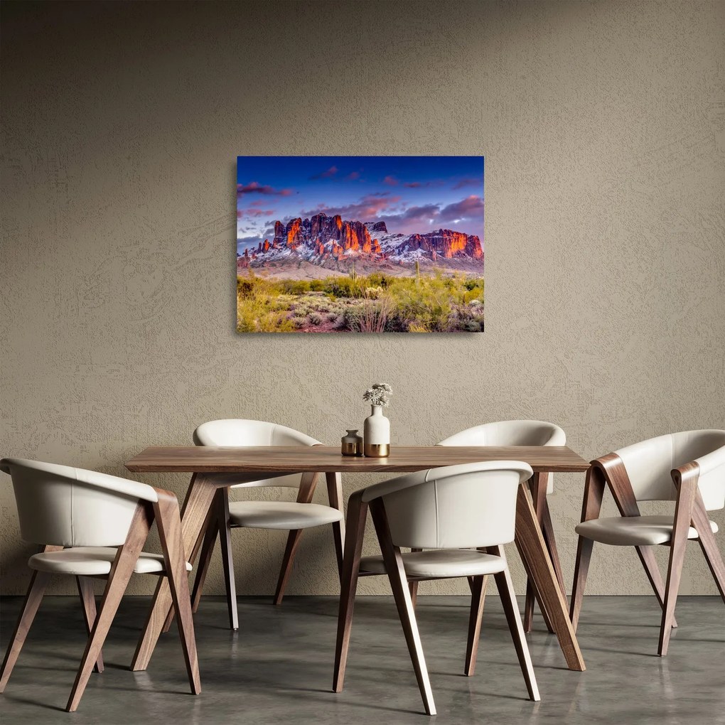 Tablou pe sticlă - Munții din Arizona (70x50 cm)
