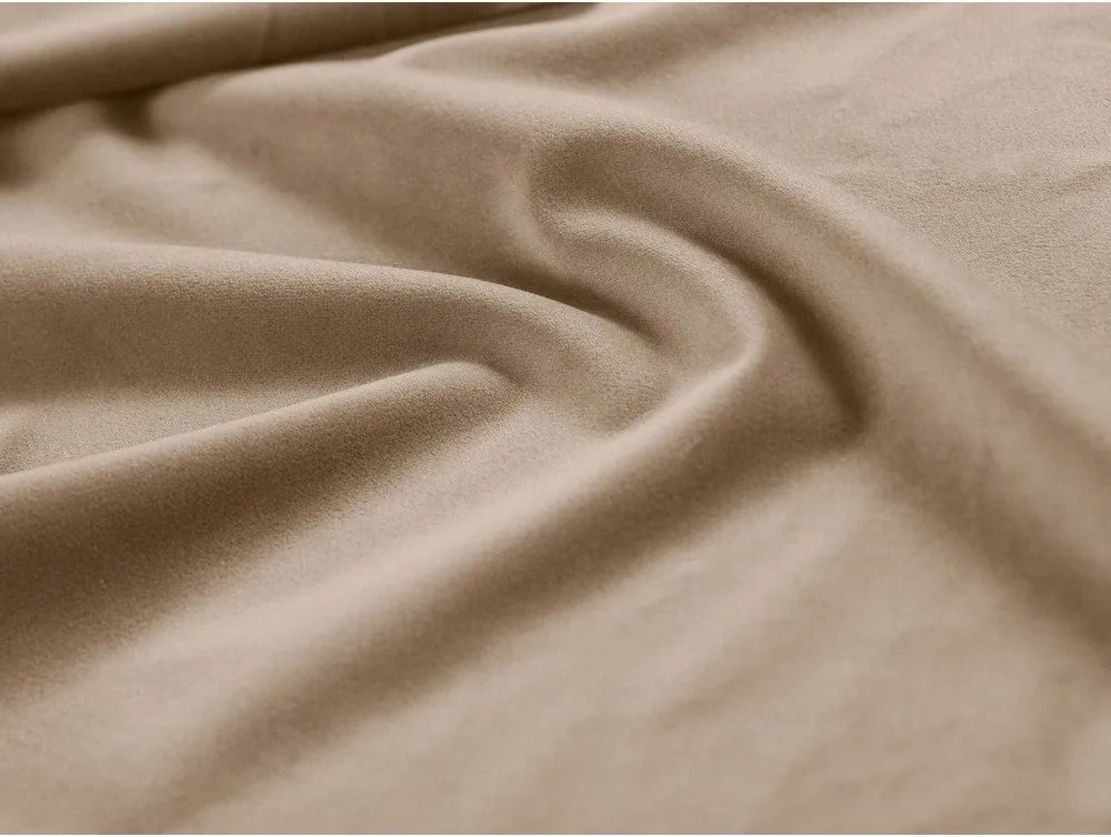 Pat maro deschis tapițat cu spațiu de depozitare cu somieră 90x200 cm Phaedra – Micadoni