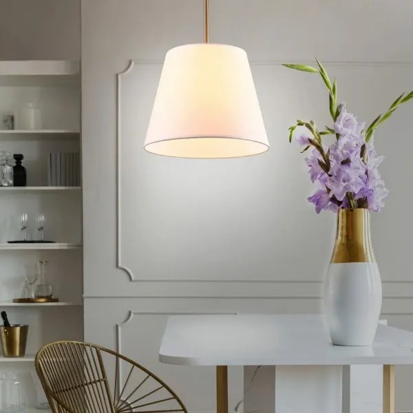 Lustră pe cablu ELENA 1xE27/20W/230V alb