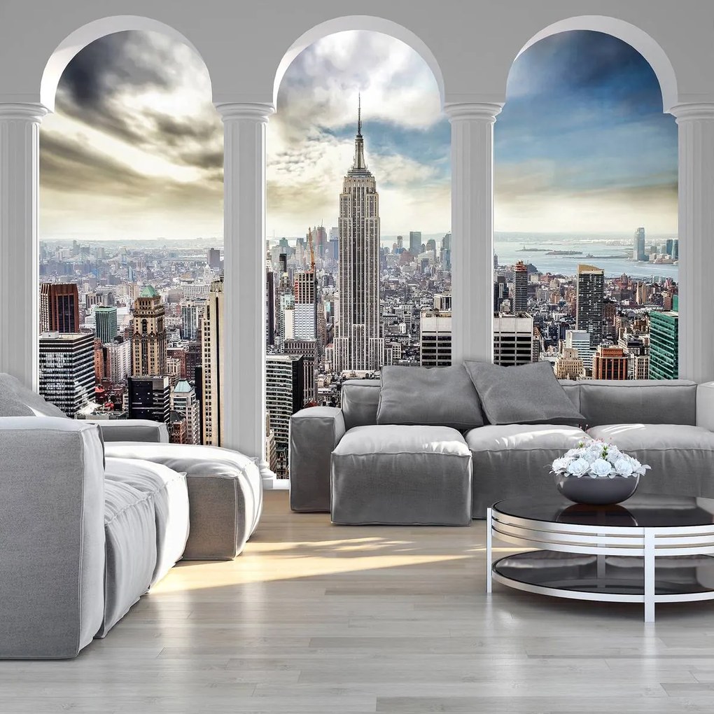 Fototapet - Privie spre New York Pillars (254x184 cm)