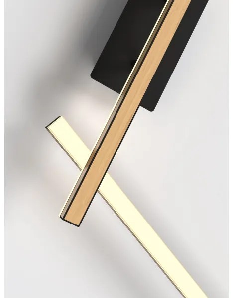 Aplică LED dimabilă Wofi 7021-306 RIMINI LED/40W/230V maro/negru