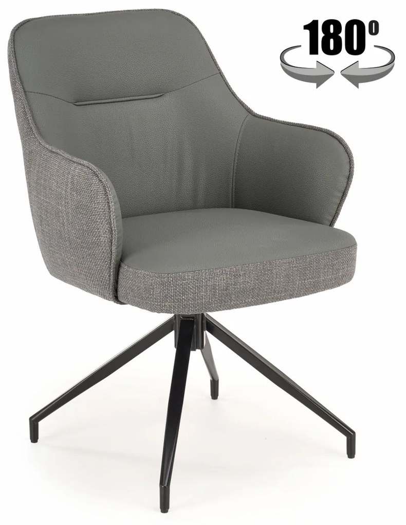 Scaun rotativ K527 gri/gri
