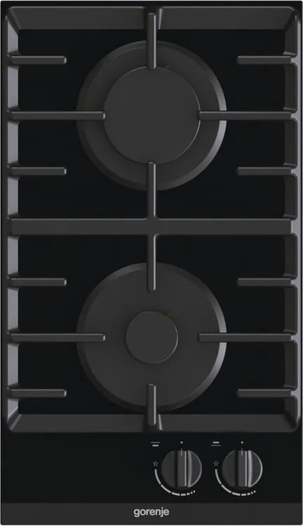 Plita pe gaz incorporabila Gorenje GC321B, 4050 W, Aprindere electronica, Gratar din fonta, Negru