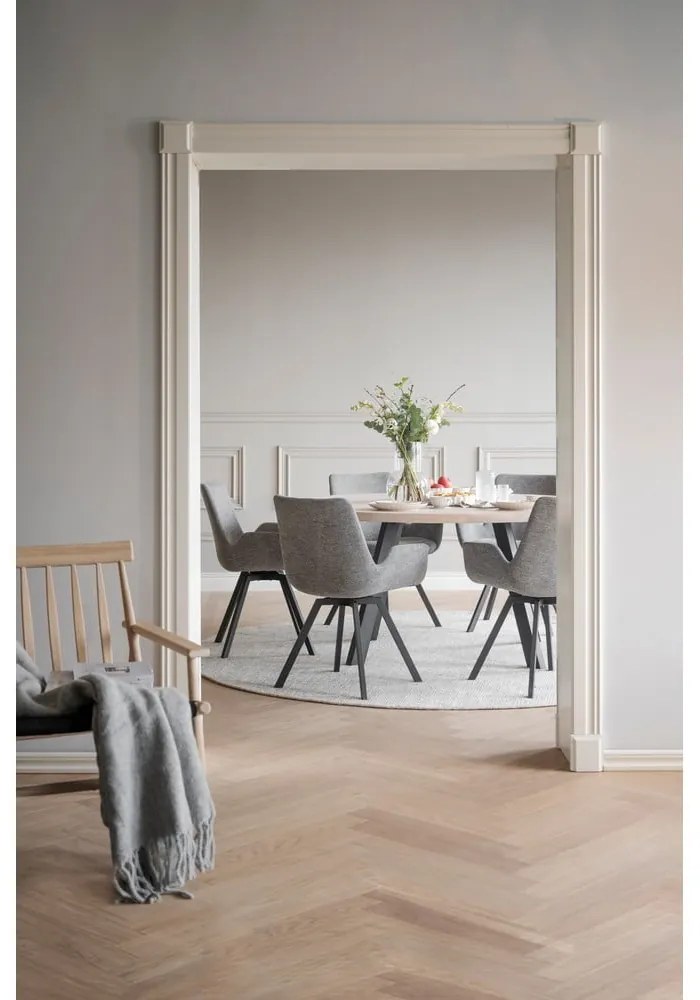 Set de scaune de sufragerie gri 2 buc. tapițat Norwell – Rowico