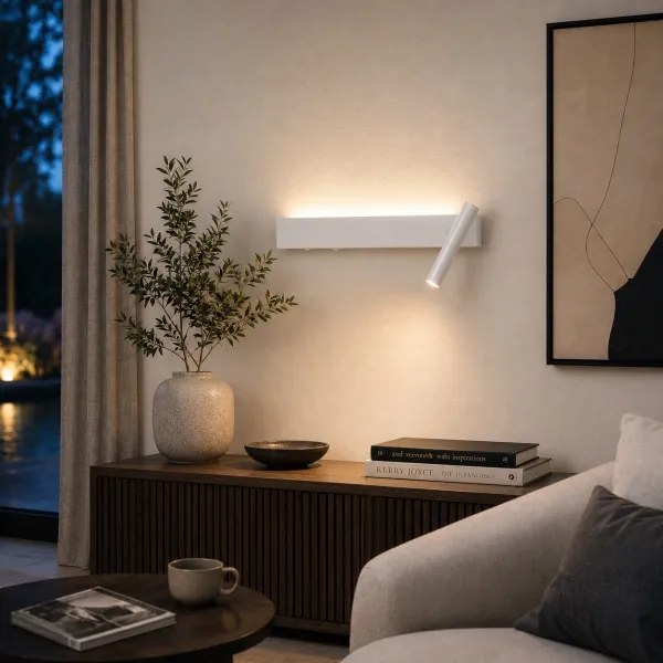 Brilagi - Aplica spot de perete LED ARLIX LED/3W/230V + LED/7W, albă, CRI 90