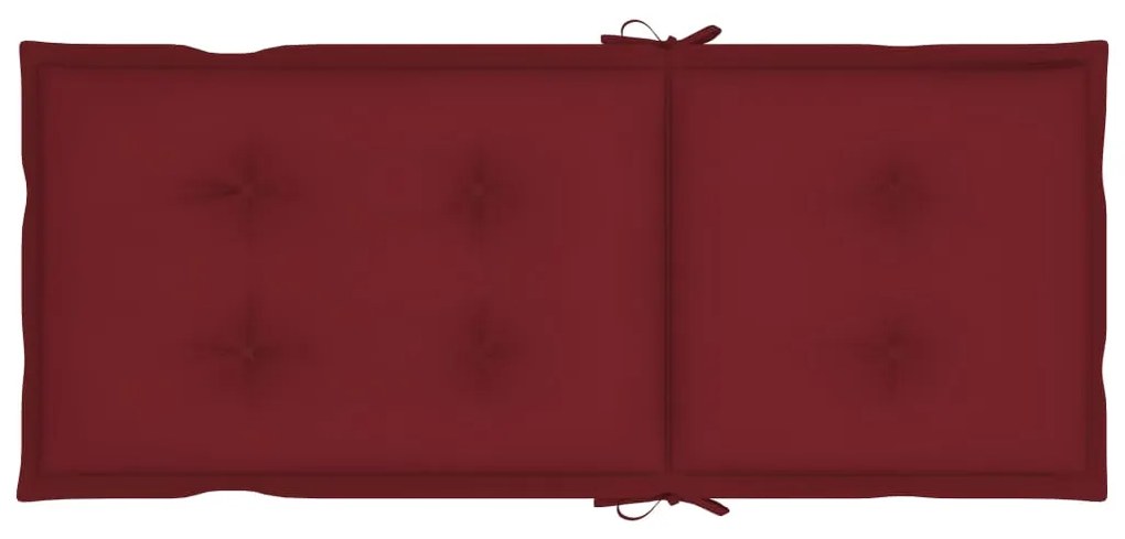 Balansoar cu perna, bambus 1, Bordo, 120 x 50 x 7 cm