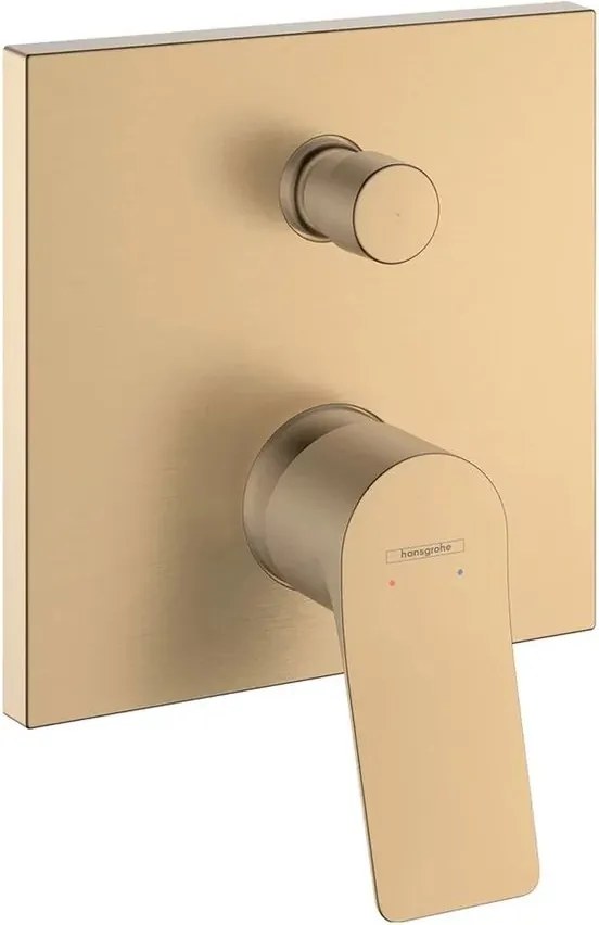 Baterie cada-dus incastrata Hansgrohe Vivenis finisaj bronz periat fara corp ingropat