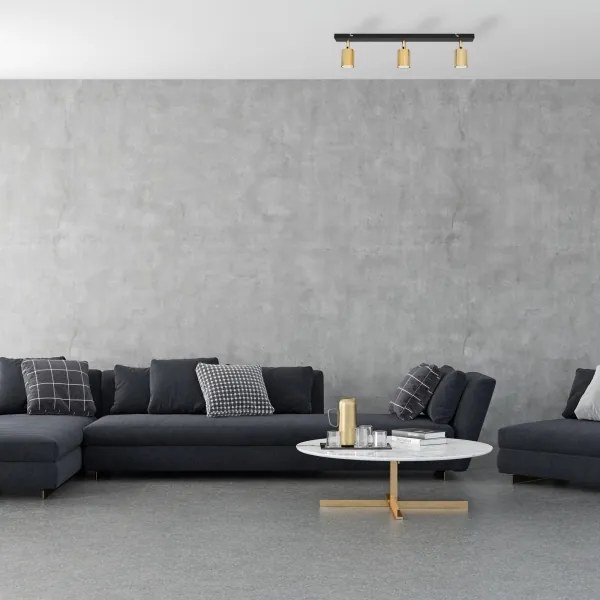 LED Spot TUNE 3xGU10/4,8W/230V auriu/negru