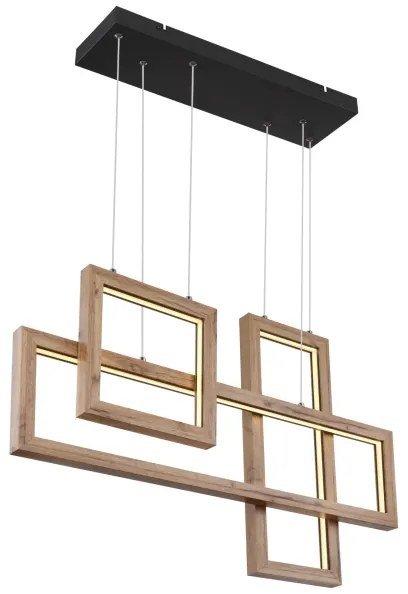 Globo 67287H1 - Pendul LED pe cablu MANDERA LED/40W/230V, maro